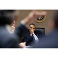 thumbnail image 2 of President Barack Obama Laughs During A Lighter Moment At A Meeting In The White House Situation Room. Nov. 22 2010., 2 of 2