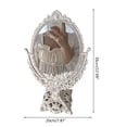 thumbnail image 5 of Nordic Carved Vintage Decorative Small Oval Make-up Tools Bedroom Standing Glass, 5 of 12