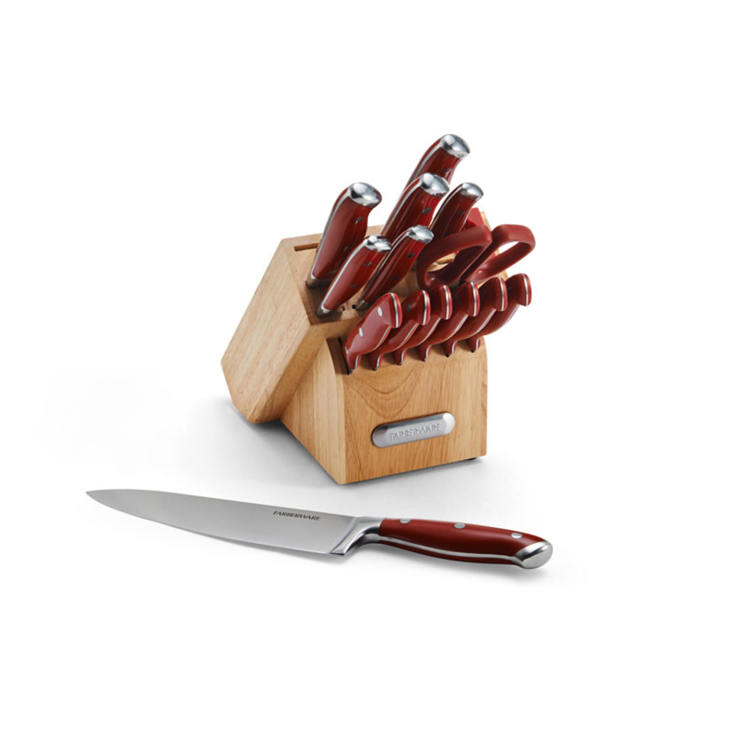 Farberware Edgekeeper Professional 15-piece Forged Triple Riveted Knife Block Set with Built-in Edgekeeper® - 1