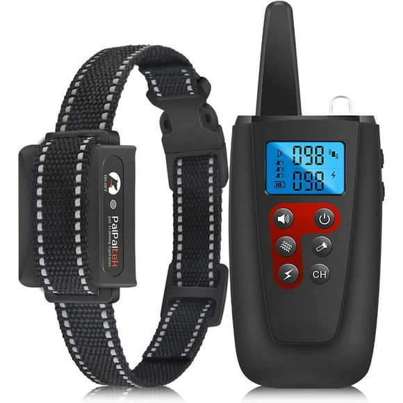 Paipaitek Shock Collars for Dogs with Remote, 3300Ft Range Electric Dog Collar for Large Medium Small Dogs, Waterproof Dog Training Collar w/3 Modes Beep, Vibration and Shock (1-100 Levels)