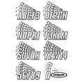 thumbnail image 2 of Hardline Products Series 800 Factory Matched 3-Inch Boat & PWC Registration Number Kit - White/Black, 2 of 5