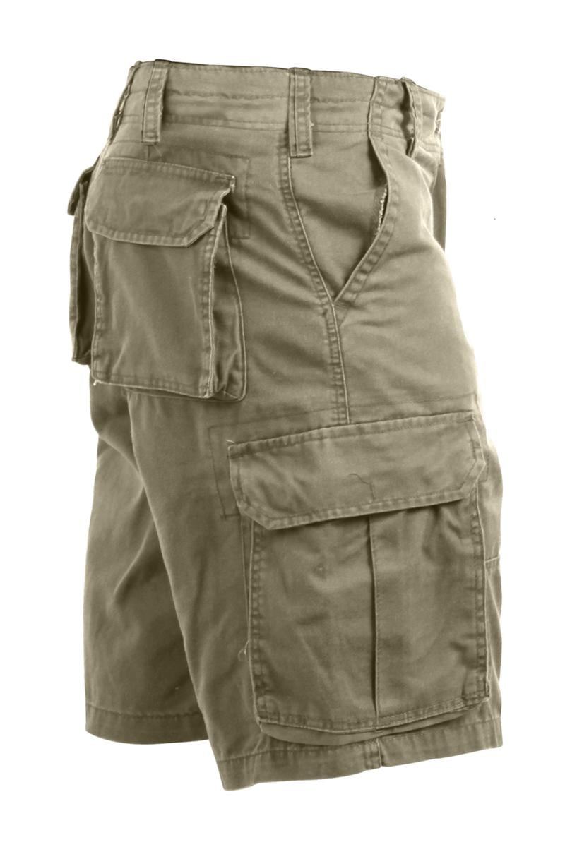 dark khaki cargo shorts
