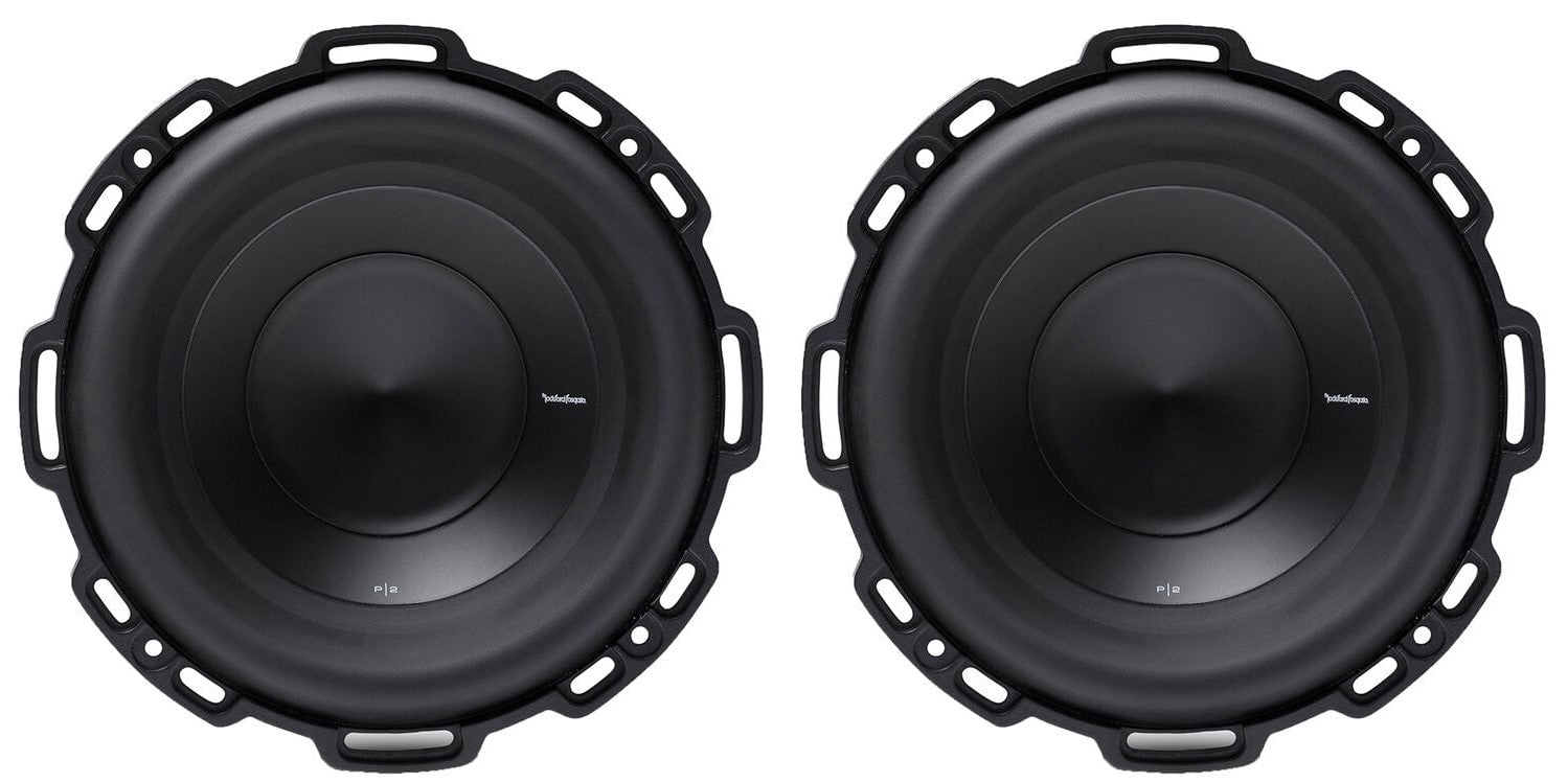 2 ROCKFORD FOSGATE P2D48 8" Punch P2 500W 4Ohm DVC Car Audio