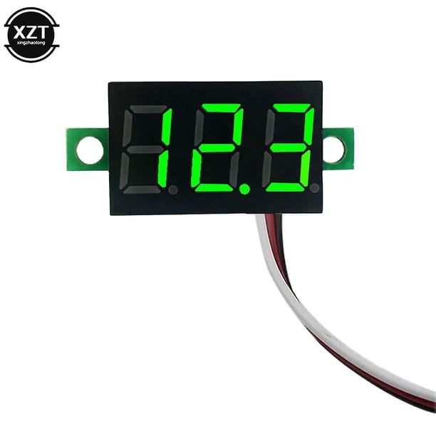 Dc 0v-100v 0.28 Inch Led Digital Voltmeter Voltage Meter Volt Detector Monitor Tester Panel Car 12v 24v Red Green Blue Yellow