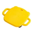 thumbnail image 4 of Tablero deportivo con asas, tabla para sentarse, entrenamiento de habilidades motoras con ruedas, equipo de entrenamiento sensorial para gimnasio de amarillo, 4 of 8