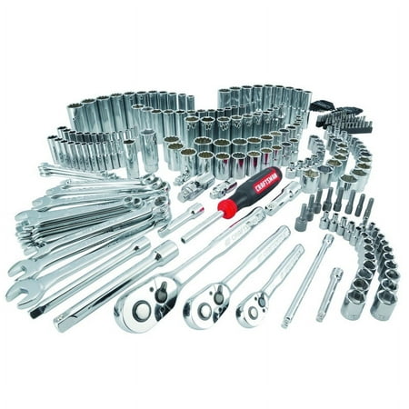 UPC: 0885911739610 | Craftsman 1/4  3/8 and 1/2 in. drive Metric and SAE 6 and 12 Point Mechanics Tool Set 308 pc.