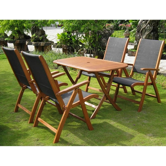 International Caravan Tordera Royal Tahiti Set of Five Dining Group