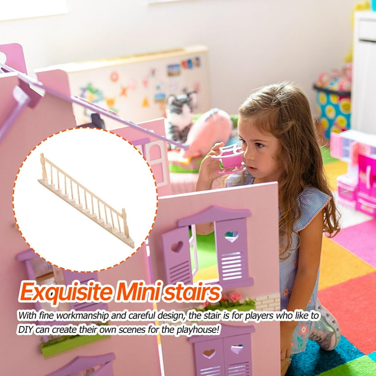 Amazon.com: OSALADI Miniature Stairs 1:12 Scale Wood Stair