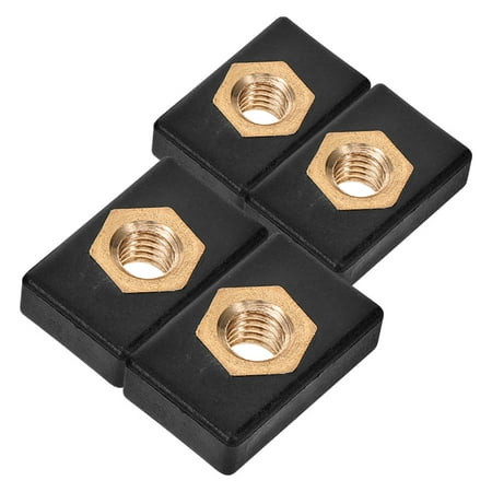 Worgeous 4 Pcs Kayak Fishing Pole Holder Nut Base Kayak Supply Kayak Slide Track Screw Nut Base Fishing Rod Holder Base Kayak Canoe Fishing Rod Base Nut