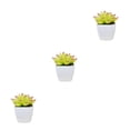 thumbnail image 4 of Advancent Simulación de suculentas, Mini maceta para bonsái, flores falsas, maceta decorativa para el hogar, , jardín, boda, sala de estar, Type1 NO1, 4 of 6