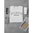 thumbnail image 3 of Atlanta, Georgia Text Men T-Shirt, Male Medium, 3 of 4