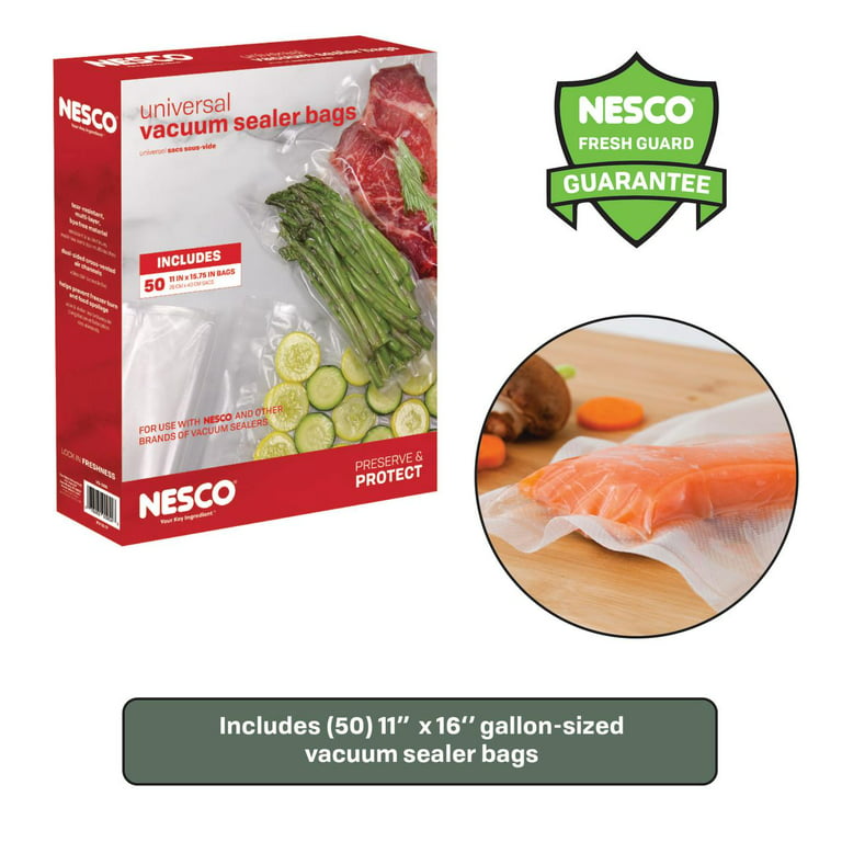 Nesco 1 Gallon Vacuum Sealer Bags & Reviews