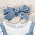 thumbnail image 5 of HCNTES Baby Girl Clothes Winter 1 3 6 9 12 18 Months Baby Girl Clothing Baby Girl Clothes Long Sleeve Romper Set Floral Outfits, 5 of 6