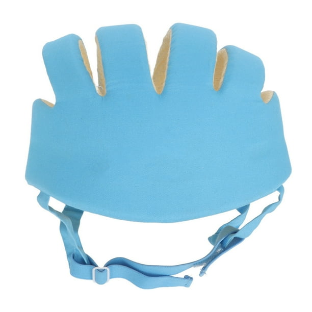 Casco para bebé, suave, transpirable, ajustable, protector para la cabeza, para bebés de 8 a 36 meses, ideal para sentarse, caminar y gatear, color azul.