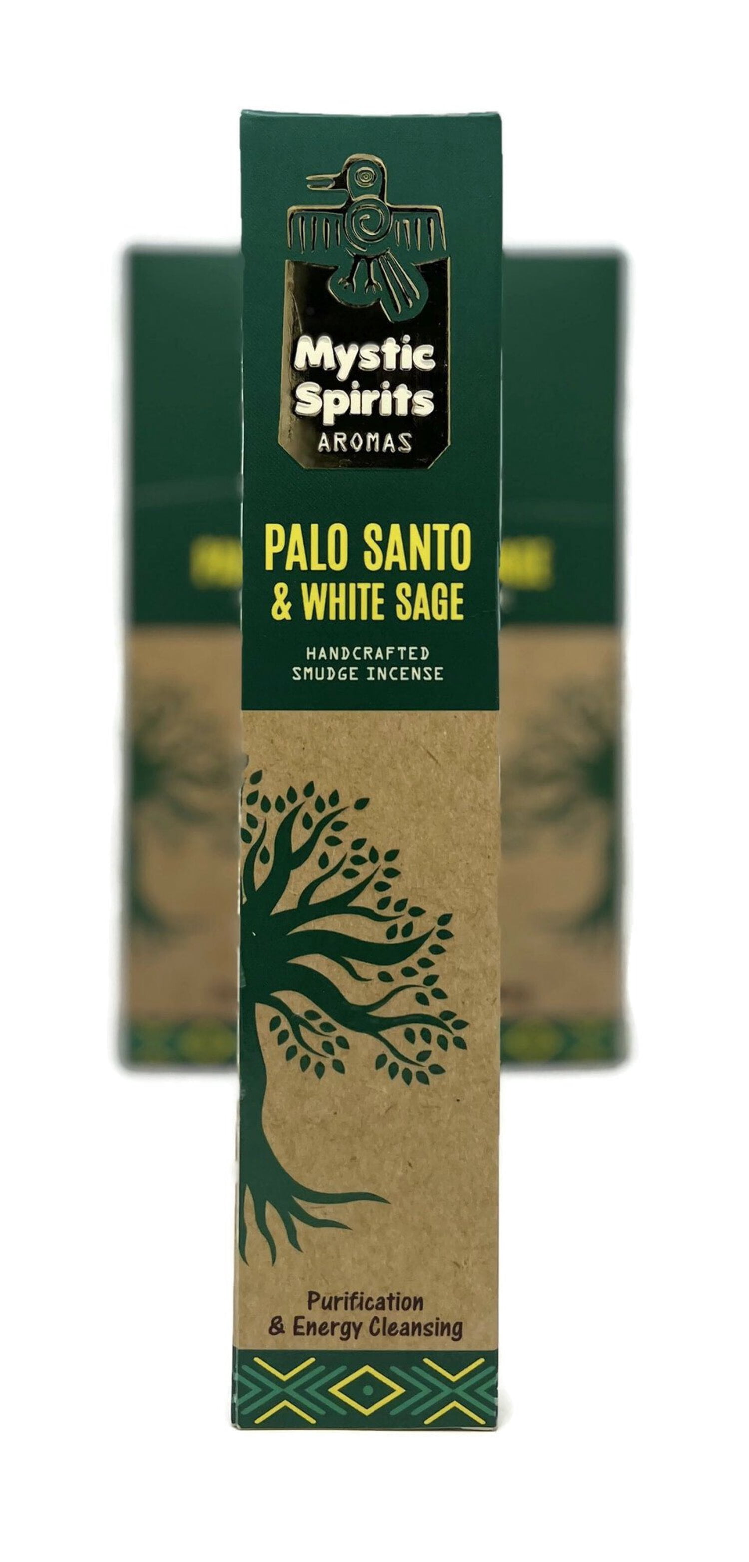 Mystic Spirits Aroma - Palo Santo  White Sage Handcrafted Smudge Incense Sticks