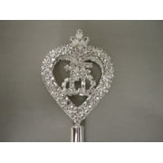 Charmed Princess/Queen 18" Scepter. Beautiful Heart with Rhinestone #15 Inside.
