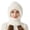 Milky White, variant on Grofry Women Hat with Integrated Scarf Thick Warm Plush Lining Knitted Windproof High Elasticity Full Protection Outdoor Travel Cold Weather Cap