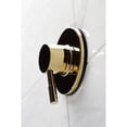 thumbnail image 3 of Kingston Brass KS3032DL Concord Single-Handle Three-Way Diverter Valve with Round Trim Kit, Polished Brass, 3 of 9