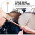 thumbnail image 4 of STRANDCHIC 1Pcs Wood Drum Pedal Hammer Percussion Accessory Light Wood Color Simple Design, 4 of 7