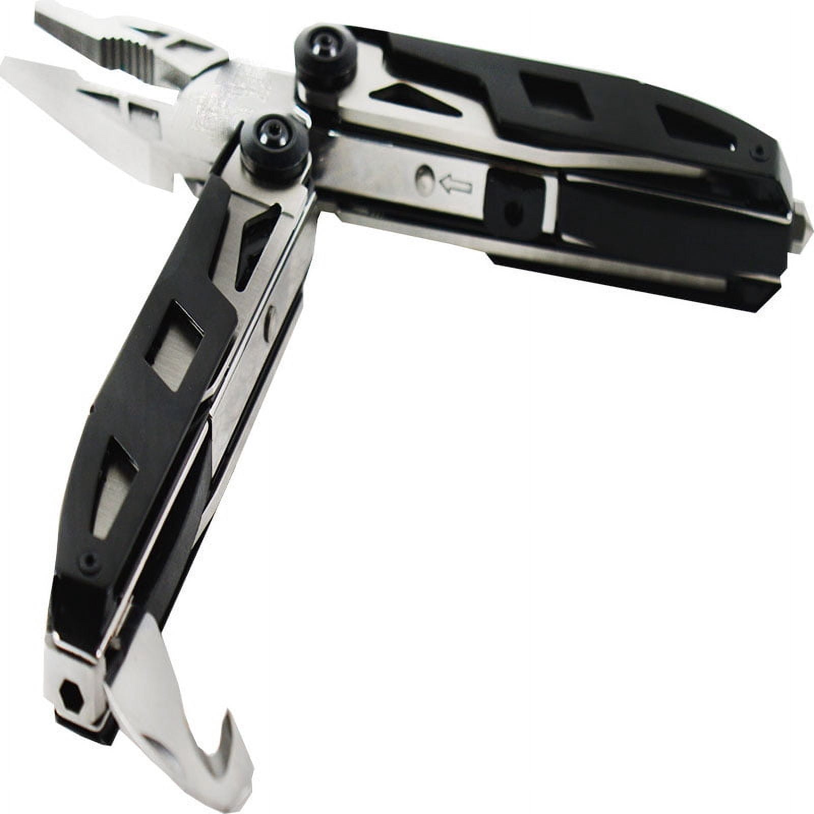 TECHTONGDA Portable Multifunctional Outdoor Tool Pliers Tongs Forceps Multi-tool Pliers For Camping Hiking Black 420 Stainless Steel