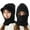 Black, variant on 3 in 1 Beanie Hat with Scarf and Mask for Women – Winter Balaclava Hoodie, Ear Warmers, Nose Warmer, Warm Head Scarf