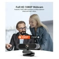 thumbnail image 2 of Webcam 1080P HD Webcam With Microphone Web Camera With Auto Light Correction And Play USB Webcam For Video Calling Record, 2 of 6
