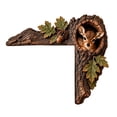 thumbnail image 2 of LOWLHOME Tree Hollow Door Topper, 7.87 Inch Wooden Tree Hollow Animal Sculpture with Oak Leaves & Acorn, Farmhouse Door Topper for Window Frame Home Wall Decoration, 2 of 5