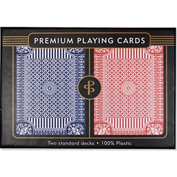 Blue and Red Premium Playing Cards, Two Standard Decks (Other)