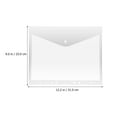thumbnail image 3 of 20 Pcs Clear Binder Pockets Document Storage Envelopes Bags School Office Supplies, 3 of 10
