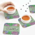 thumbnail image 4 of Leather Coasters with Heat-resistant for Drinks, Summer Cup Coasters Cup Pad Mat for Tabletop Protection, Coffee Table, Office Desk and Housewarming Gift, 4 of 5