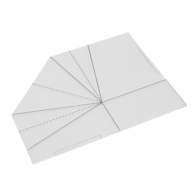 Foldable Food Basket Sew Template, Acrylic Handbag Sewing Template DIY Ruler for Picnic Bag Lunch Bag, for Crafting Enthusiasts