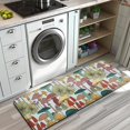 thumbnail image 3 of Colorful Mushroom Plant Light Blue Pattern Kitchen Rug Mat,Kitchen Runner Rugs Non Skid Washable,Decorative Kitchen Floor Mats for Kitchen,Sink,Laundry,17"x47.2", 3 of 7