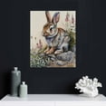 thumbnail image 5 of Acheng Canvas Wall Art Little Baby Rabbit Modern Animal Art Aesthetic Cute Poster Abstract Art Paintings for Living Room Bedroom Office Decor Without Frame picture 2, 5 of 5