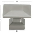 thumbnail image 4 of GlideRite 1-3/8 in. Modern Square Cabinet Knob, Graphite Gray - 5101-GPH, 1 Pack, 4 of 4