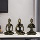thumbnail image 5 of 3 piezas de esculturas de figuras de yoga, adornos de estilo nórdico, soporte para artesanías, para dorado, 5 of 8