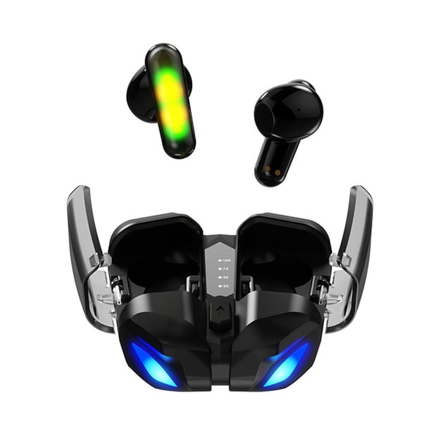 Auriculares Inalámbricos Bluetooth en el Oído Alta Batería Baja Latencia Sonido Envolvente Mecánico Reducción de Ruido Inteligente Y Efecto de Luz Fría Auriculares Bluetooth Auriculares Inalámbricos B