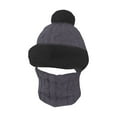 thumbnail image 3 of A Hat Beanie Hat With Scarf and Windproof Beanie Hat for Women Warm Winter Knitted Hats for Outdoor, 3 of 9
