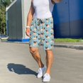 thumbnail image 6 of Uemuo Funny Cartoon Pugs Pattern Men's Short Pajama Pants – Soft & Breathable Lounge Shorts, Elastic Waistband with Pockets, Lightweight Sleepwear for All-Season Comfort-Large, 6 of 6