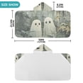 thumbnail image 4 of Yayeee Kids Hooded Towels Toddler Soft Absorbent Beach Bathing Wrap 50" x 23.5", Ghosts Playing in A Garden, 4 of 5