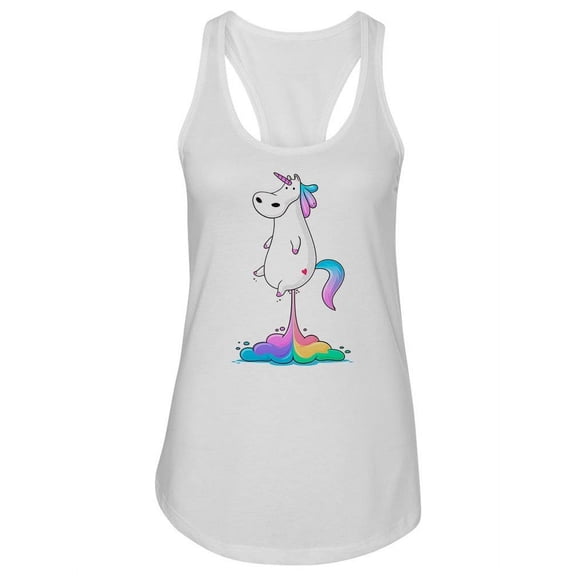 Cute Fat Unicorn    Tank Women -Image by Shutterstock, Female x-Large