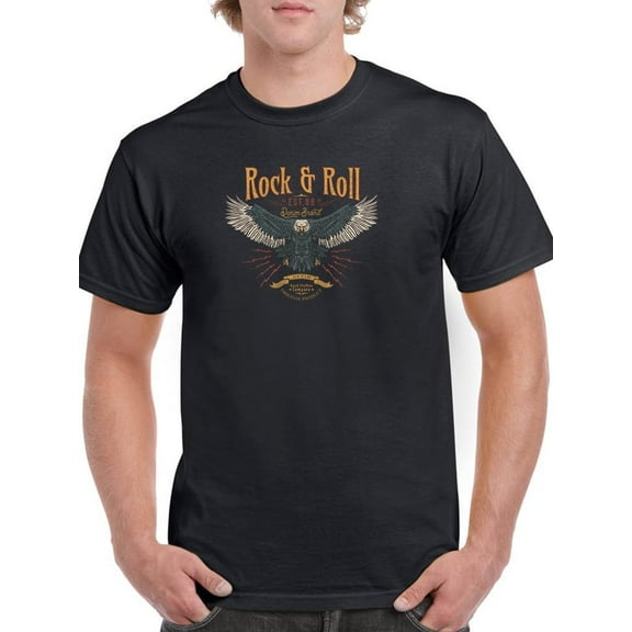 Vintage Eagler Rock N Roll T-Shirt Men -Image by Shutterstock, Male XX-Large