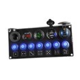 thumbnail image 1 of TISHITA Car Charger Socket Panel Marine Switch Panel for Cars Boats Motorcycles Green, 1 of 8