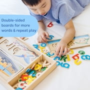 Melissa & Doug Wooden See & Spell Educational Alphabet Learning Toy for Preschoolers Ages 4+