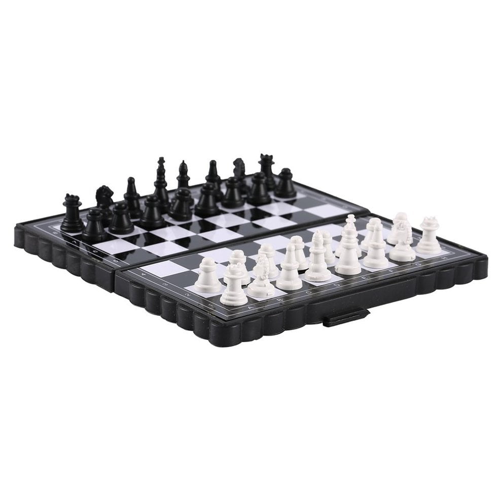 1 Set Mini Plastic Folding Chess Board Chess Board Game