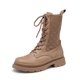 thumbnail image 1 of Dream Pairs Botines con suela de lengüeta a la moda para mujer Botas de combate a media pantorrilla con cordones SDMB2217W Dream Pairs SDMB2217W, 1 of 4