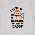 thumbnail image 4 of Inktastic Monkey I Love Hanging out with My Daddy Boys or Girls Baby T-Shirt, 4 of 5