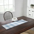 thumbnail image 3 of VHC Brands Runner 12x36, Cotton Dining Room, Kitchen Table Runner, Country Farmhouse Style, Annie Buffalo Check Dusk Blue, 3 of 3