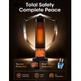 thumbnail image 4 of Nepsam 25" 1500W Tower Space Heater, 3-Color 3D Flame, Tower Heater with 70 °Oscillation, 4 Modes & 24H-Timer, for Living Room, Office, Bathroom, 4 of 11