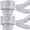 Silver, variant on Blue 2 Tier Iridescent Fringe Tinsel Chandelier Banner Set, Party Disco Ball Decor