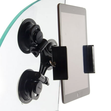 High Supply Gear - Triple Suction Cup Tablet and Phone Mount for Live Stream, Video, or Photos. Great for Glass or Mirror. Use for WOD; Fitness Streams at Home, or Gym. Super